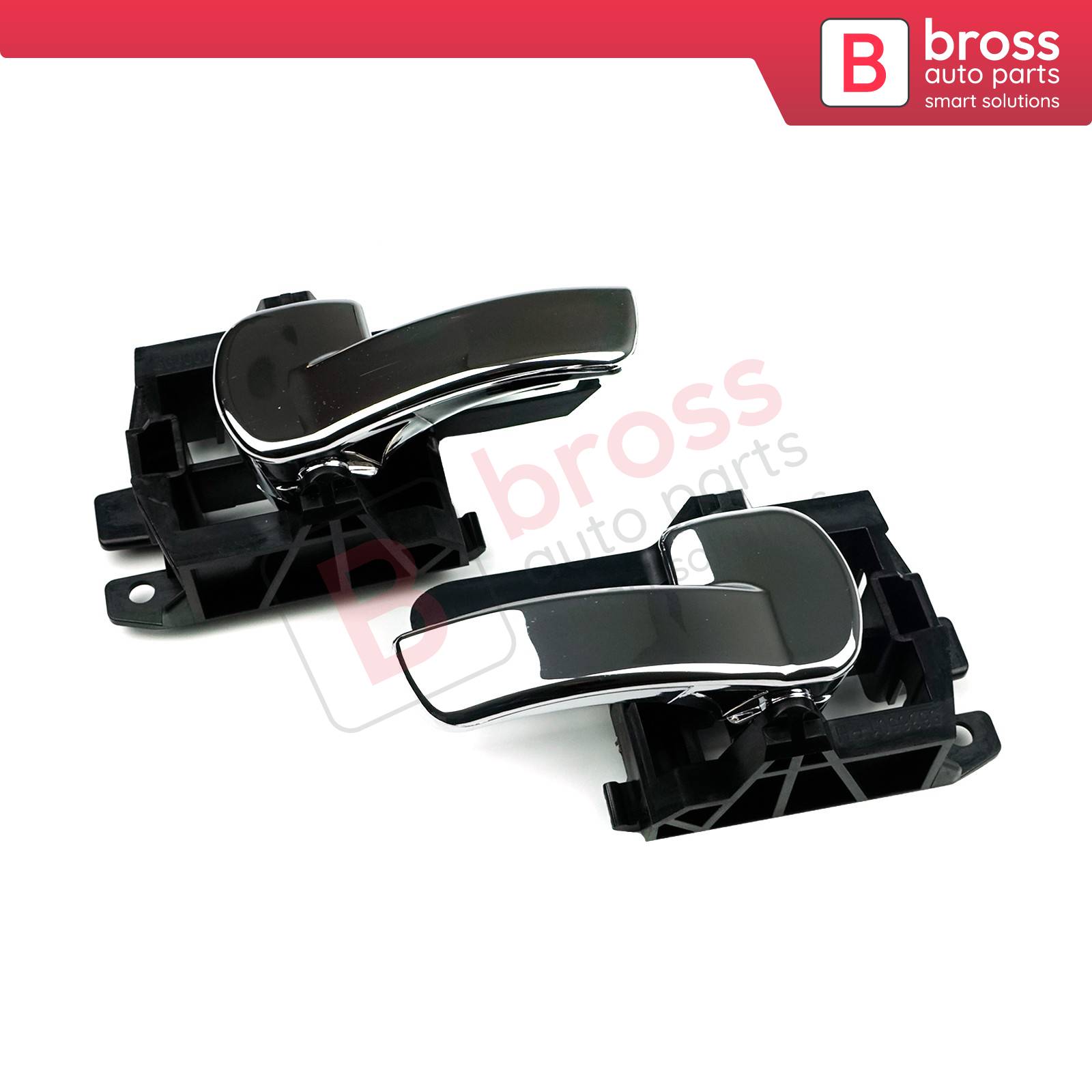 Bross Auto Parts LLC - BDP1103 Interior Door Handle Set Front or Rear Left  Right 80671 JD00E 80670 JD00E Set for Nissan Qashqai J10 MK1