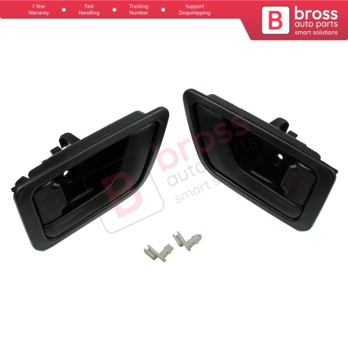 Interior Door Handle 82610 1C000 82620 1C000 Black Left Right Set for Hyundai Getz TB Click