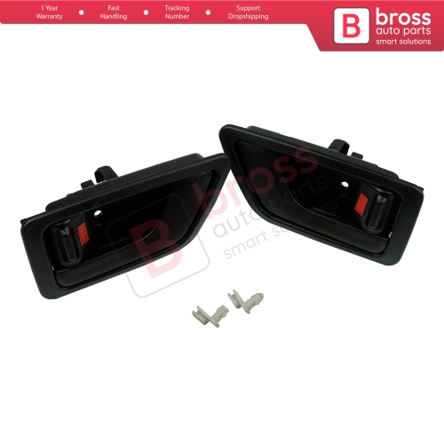 Interior Door Handle 82610 1C000 82620 1C000 Black Left Right Set for Hyundai Getz TB Click