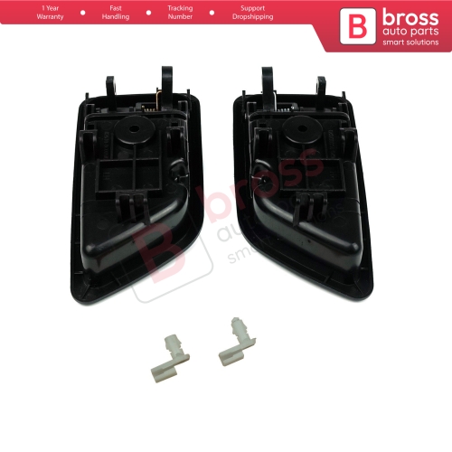 Interior Door Handle 82610 1C000 82620 1C000 Black Left Right Set for Hyundai Getz TB Click