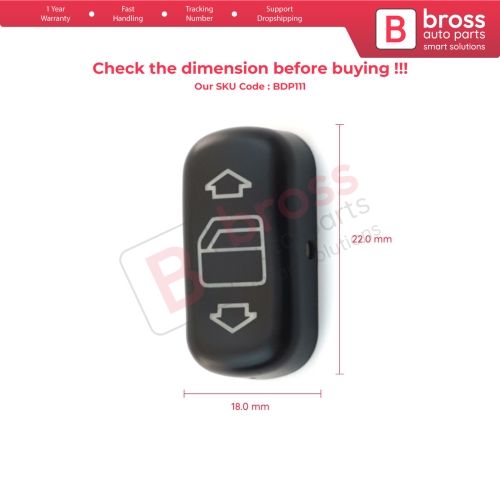 Rounded Edge Window Switch Button Cover 2108208210 for Mercedes W202 W210 W140