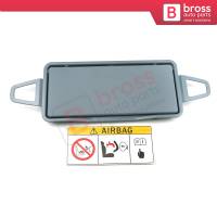 Sun Shade Visor Makeup Cosmetic Mirror Cover Gray 2128103710 For Mercedes E W212 CLS W218