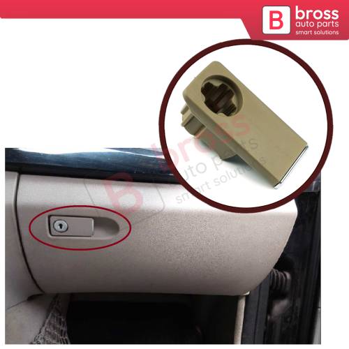 Glove Box Compartment Lid Switch Grip Lock Hole Beige 2046800998 2126800291 for Mercedes W204 W212