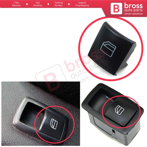 Passenger Window Switch Button Cap Cover 2518200510 for Mercedes W169 W245 X164 W164 W251