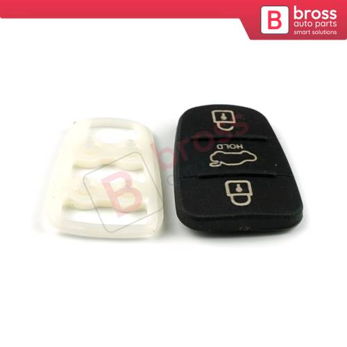 Rubber Pad 3 Button Flip Car Remote Key Shell Insert Case Cover For Hyundai Kia