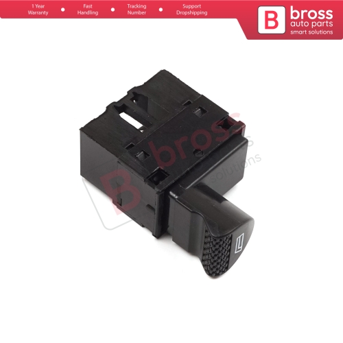 Power Window Switch 6 Pin Front Left Door 98809718 Black for Fiat Siena Albea Palio Strada