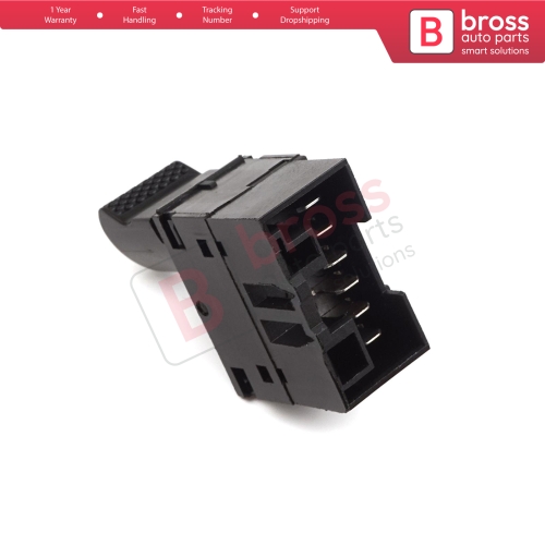 Power Window Switch 6 Pin Front Left Door 98809718 Black for Fiat Siena Albea Palio Strada