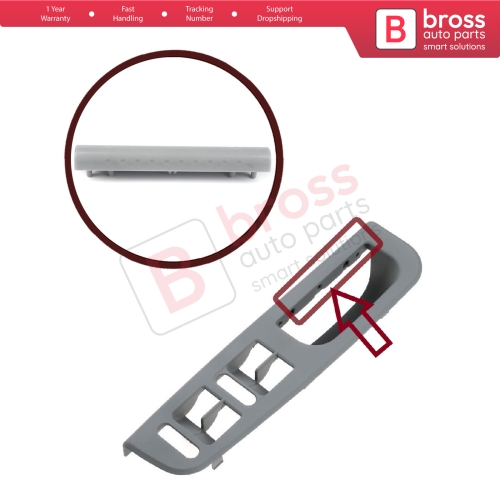 Front Door Handle Pull Trim Cover 3B0867175A GRAY for VW Passat B5 Bora Jetta Golf MK4 Superb