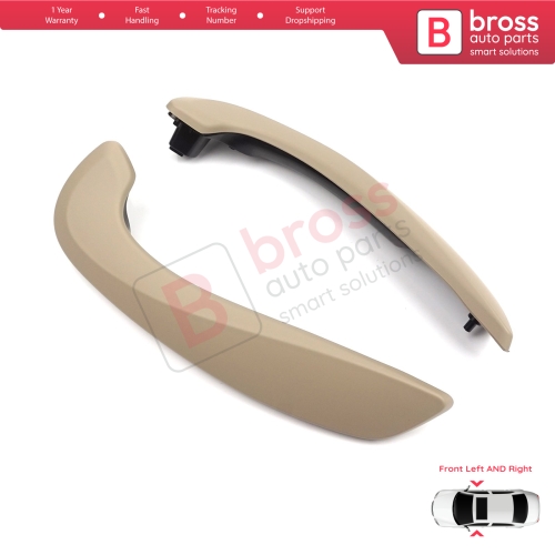 Front Inner Door Handle Grip Beige Left Right for Renault Megane MK3 Fluence 809600015R