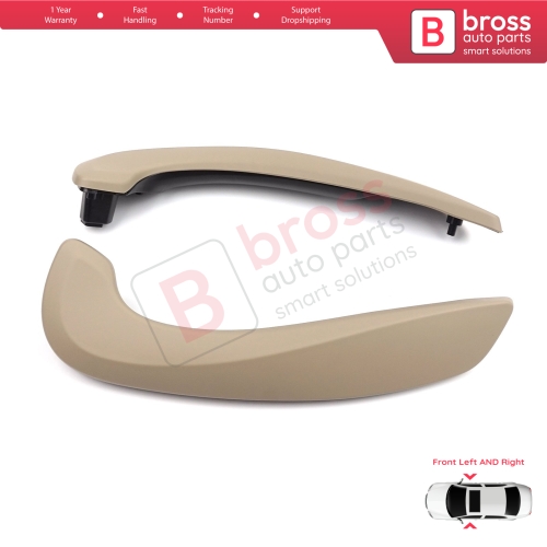 Front Inner Door Handle Grip Beige Left Right for Renault Megane MK3 Fluence 809600015R
