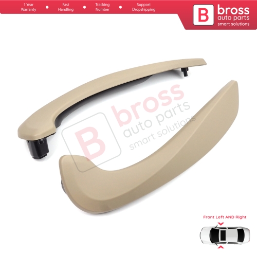 Front Inner Door Handle Grip Beige Left Right for Renault Megane MK3 Fluence 809600015R