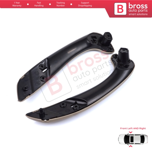 Front Inner Door Handle Grip Beige Left Right for Renault Megane MK3 Fluence 809600015R