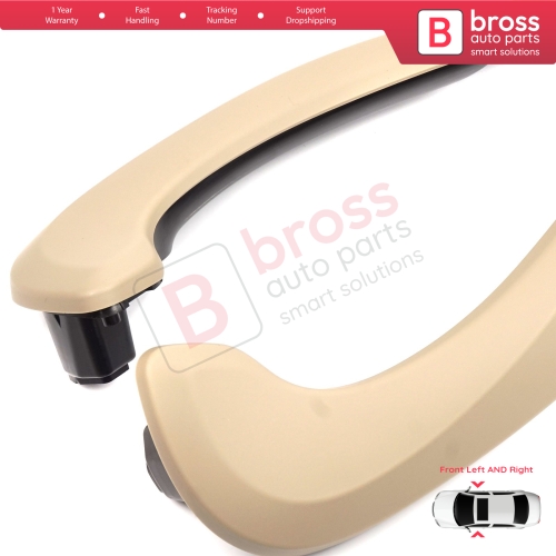 Front Inner Door Handle Grip Beige Left Right for Renault Megane MK3 Fluence 809600015R