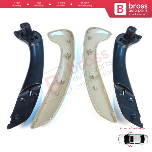 Front Inner Door Handle Grip Beige Left Right for Renault Megane MK3 Fluence 809600015R