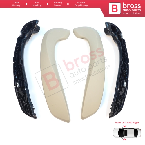 Front Inner Door Handle Grip Beige Left Right for Renault Megane MK3 Fluence 809600015R