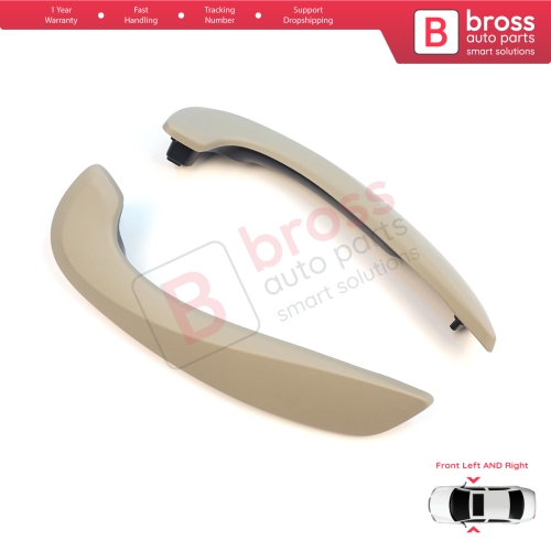 Front Inner Door Handle Grip Beige Left Right for Renault Megane MK3 Fluence 809600015R