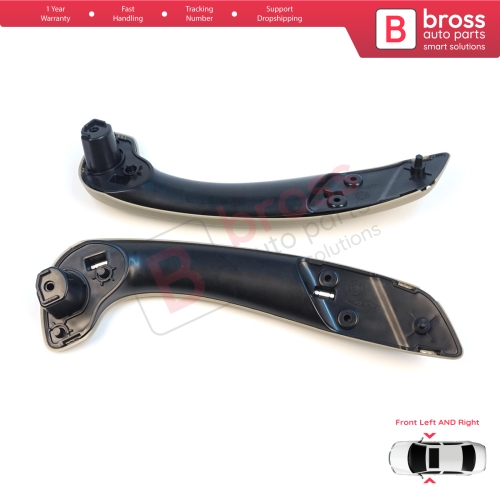 Front Inner Door Handle Grip Beige Left Right for Renault Megane MK3 Fluence 809600015R