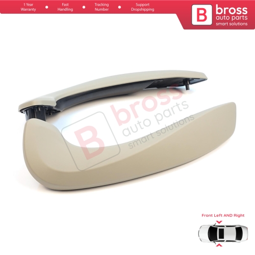 Front Inner Door Handle Grip Beige Left Right for Renault Megane MK3 Fluence 809600015R