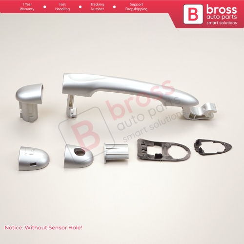 Bross Auto Parts BDP1169 Exterior Door Handle Chrome Color