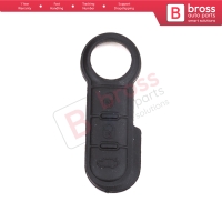 3-Button Remote Control Flip Key Rubber Button Pad Buttons for Fiat Ducato Doblo Punto 500 Bravo Fiorino 71749374