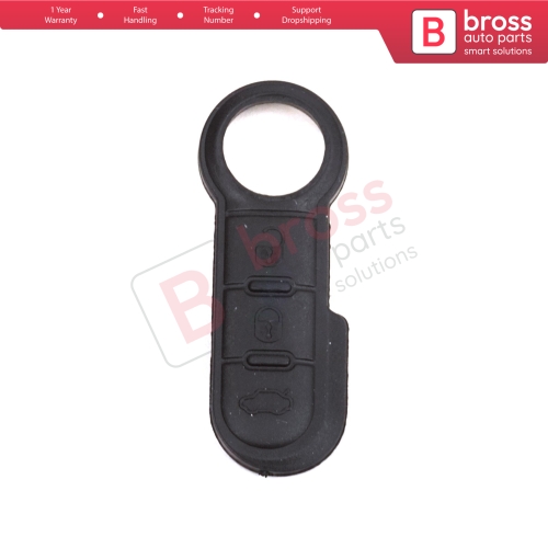 3-Button Remote Control Flip Key Rubber Button Pad Buttons for Fiat Ducato Doblo Punto 500 Bravo Fiorino 71749374