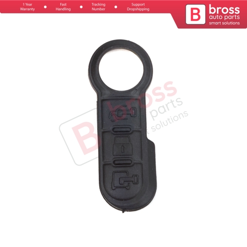 3-Button Remote Control Flip Key Rubber Button Pad Buttons for Citroen Relay Fiat Ducato Peugeot Boxer 71752589