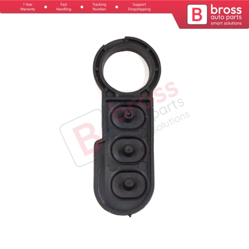 3-Button Remote Control Flip Key Rubber Button Pad Buttons for Citroen Relay Fiat Ducato Peugeot Boxer 71752589