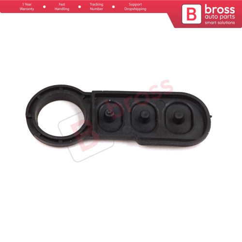 3-Button Remote Control Flip Key Rubber Button Pad Buttons for Citroen Relay Fiat Ducato Peugeot Boxer 71752589