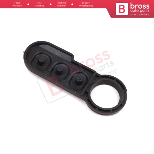 3-Button Remote Control Flip Key Rubber Button Pad Buttons for Citroen Relay Fiat Ducato Peugeot Boxer 71752589