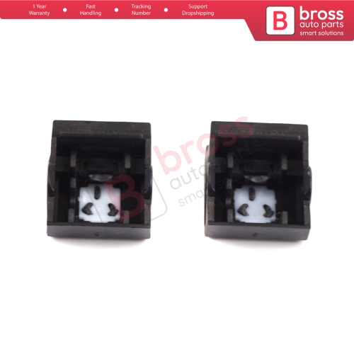 2 Pieces Window Lifter Switch Repair Button Cover for Renault Clio MK5 Captur MK2 5-Doors 254107073R