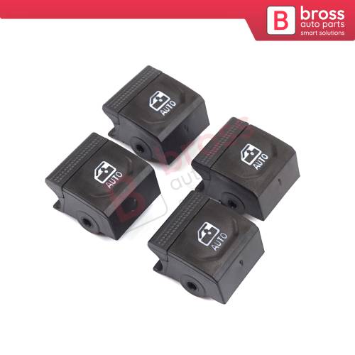 4 Pieces Window Lifter Switch Repair Button Cover for Renault Clio MK5 Captur MK2 5-Doors 254107073R