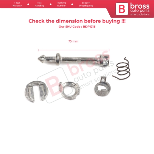 Front Right Door Lock Tumbler Barrel Repair Set 51217310734 for BMW X3 2017-2020 F30 F31 F80 2012-2019