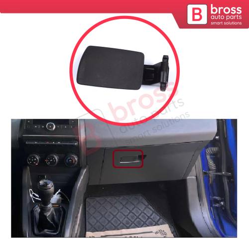 Glove Box Lid Handle Button Opener Black Color 681081375R for Renault Clio MK5 BF 2019-On
