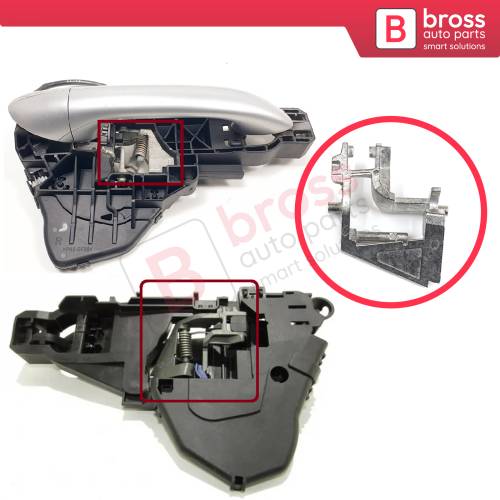 Right Exterior Door Handle Mount Support Bracket Clamp A1697600234 for Mercedes W169 W245