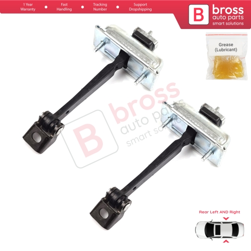 2 Pieces Rear Door Hinge Stop Check Strap Limiter for Vauxhall Opel Corsa D S07 2006-2014 13181961 