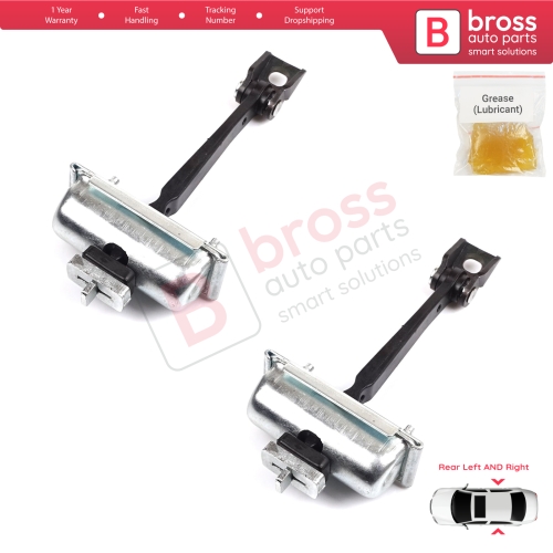 2 Pieces Rear Door Hinge Stop Check Strap Limiter for Vauxhall Opel Corsa D S07 2006-2014 13181961 