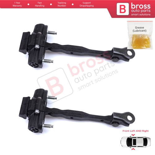 2 Pieces Front Door Hinge Stop Check Strap Limiter for Vauxhall Opel Astra K B16 Crossland X Cruze 2016-2019 Buick Verano 13456270
