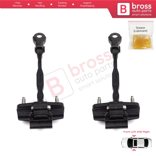2 Pieces Front Door Hinge Stop Check Strap Limiter for Vauxhall Opel Astra K B16 Crossland X Cruze 2016-2019 Buick Verano 13456270