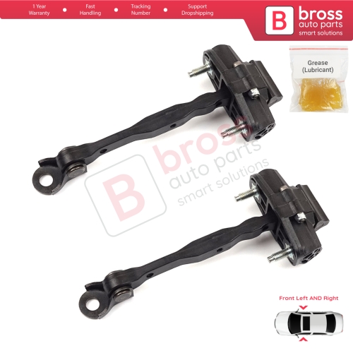 2 Pieces Front Door Hinge Stop Check Strap Limiter for Vauxhall Opel Astra K B16 Crossland X Cruze 2016-2019 Buick Verano 13456270