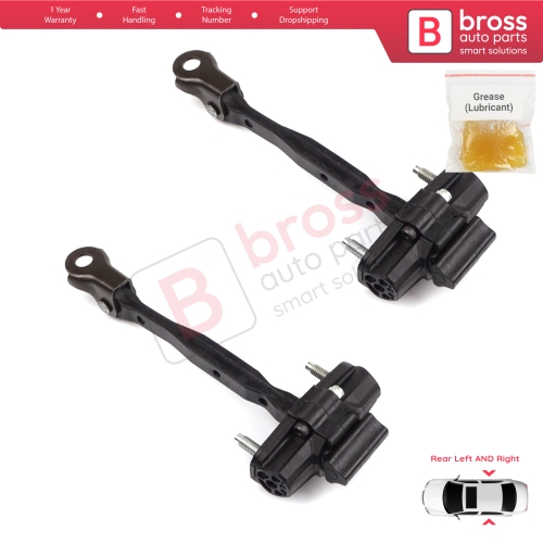 2 Pieces Rear Door Hinge Stop Check Strap Limiter for Vauxhall Opel Astra K B16 Crossland X Cruze 2016-2019 Buick Verano 13456270