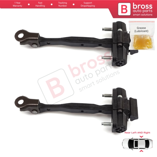 2 Pieces Rear Door Hinge Stop Check Strap Limiter for Vauxhall Opel Astra K B16 Crossland X Cruze 2016-2019 Buick Verano 13456270