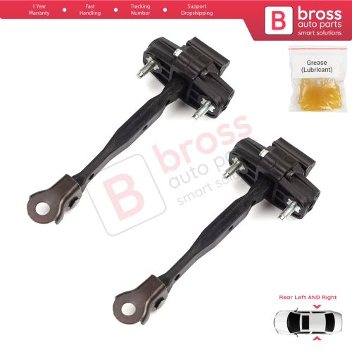 2 Pieces Rear Door Hinge Stop Check Strap Limiter for Vauxhall Opel Astra K B16 Crossland X Cruze 2016-2019 Buick Verano 13456270