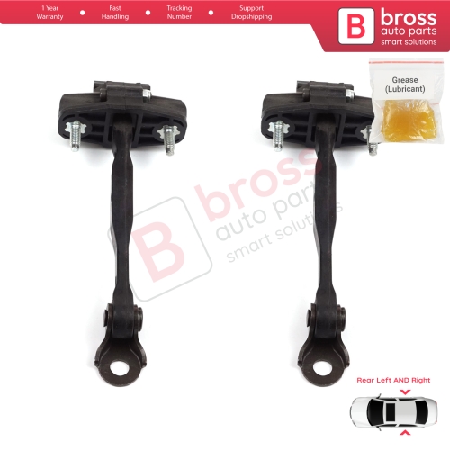 2 Pieces Rear Door Hinge Stop Check Strap Limiter for Vauxhall Opel Astra K B16 Crossland X Cruze 2016-2019 Buick Verano 13456270