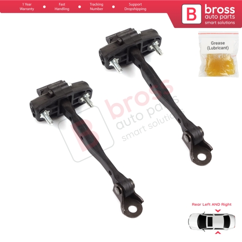 2 Pieces Rear Door Hinge Stop Check Strap Limiter for Vauxhall Opel Astra K B16 Crossland X Cruze 2016-2019 Buick Verano 13456270
