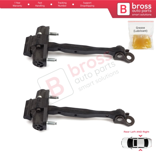 2 Pieces Rear Door Hinge Stop Check Strap Limiter for Vauxhall Opel Astra K B16 Crossland X Cruze 2016-2019 Buick Verano 13456270