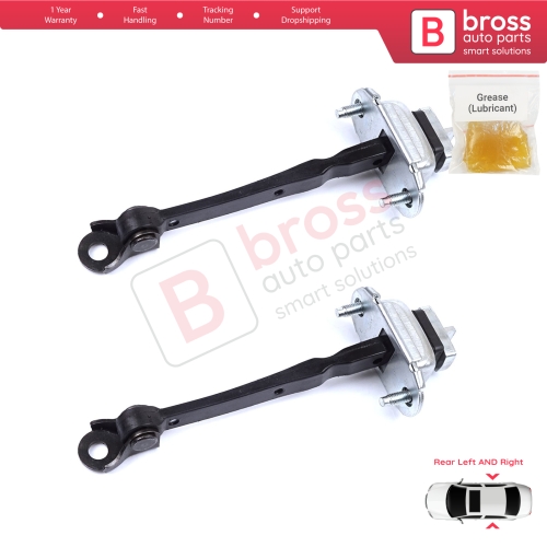 2 Pieces Rear Door Hinge Stop Check Strap Limiter 42467901 for Vauxhall Opel Mokka A J13 Buick Encore MK1 2013-2020