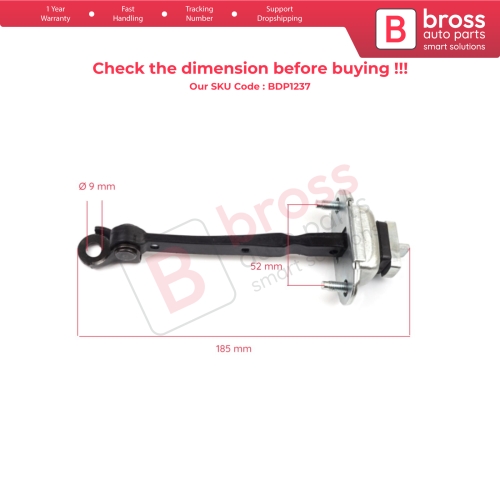 Rear Door Hinge Stop Check Strap Limiter 42467901 for Vauxhall Opel Mokka A J13 2013-2020