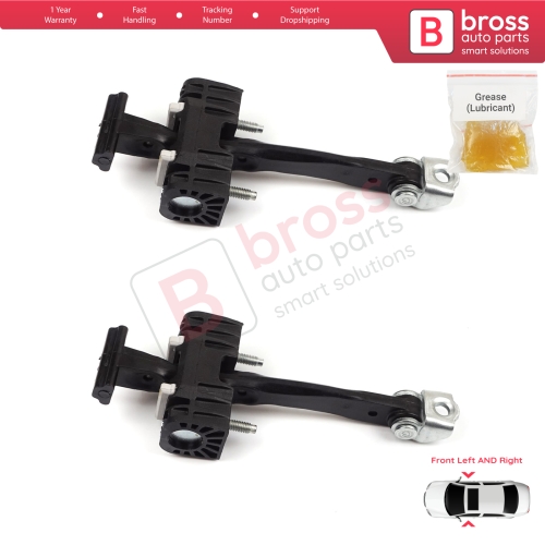 2 Pieces Front Door Hinge Stop Check Strap Limiter for Chevrolet Vauxhall Opel Zafira B Family 2005-2014 13227947