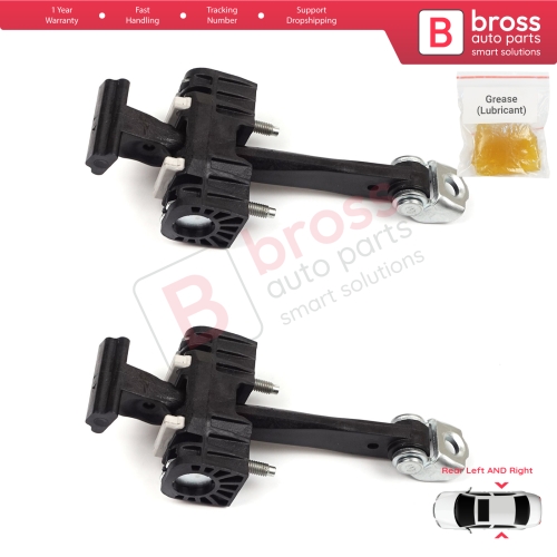 2 Pieces Rear Door Hinge Stop Check Strap Limiter for Chevrolet Vauxhall Opel Zafira B 2005-2014 13214193