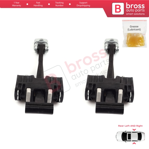 2 Pieces Rear Door Hinge Stop Check Strap Limiter for Chevrolet Vauxhall Opel Zafira B 2005-2014 13214193